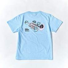 画像をギャラリービューアに読み込む, Backprint Tee_Trumpet(LIGHT BLUE)