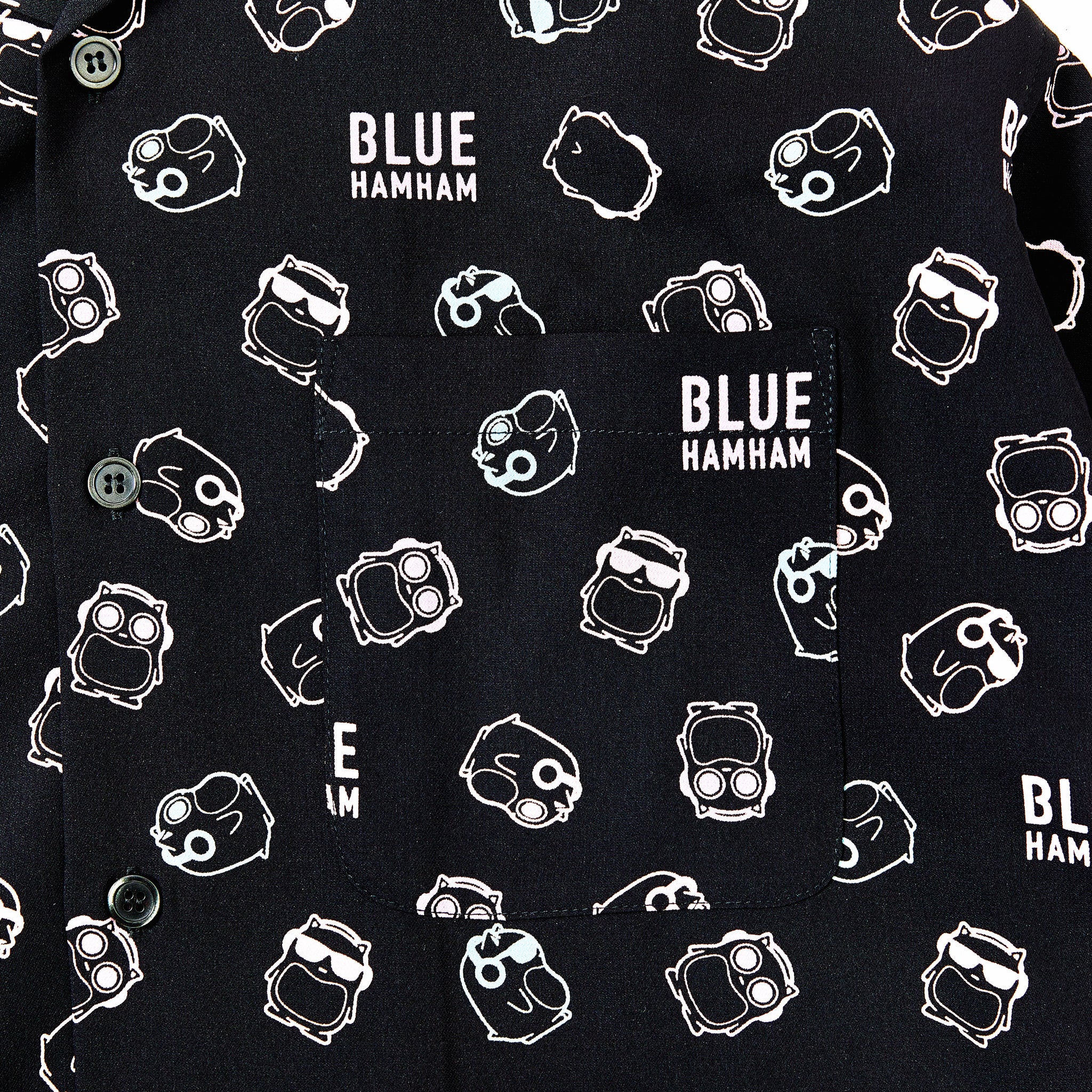 総柄シャツ（BLACK） – BLUE HAMHAM Online Store