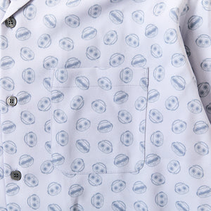 Fully-patterned shirt (GRAY)