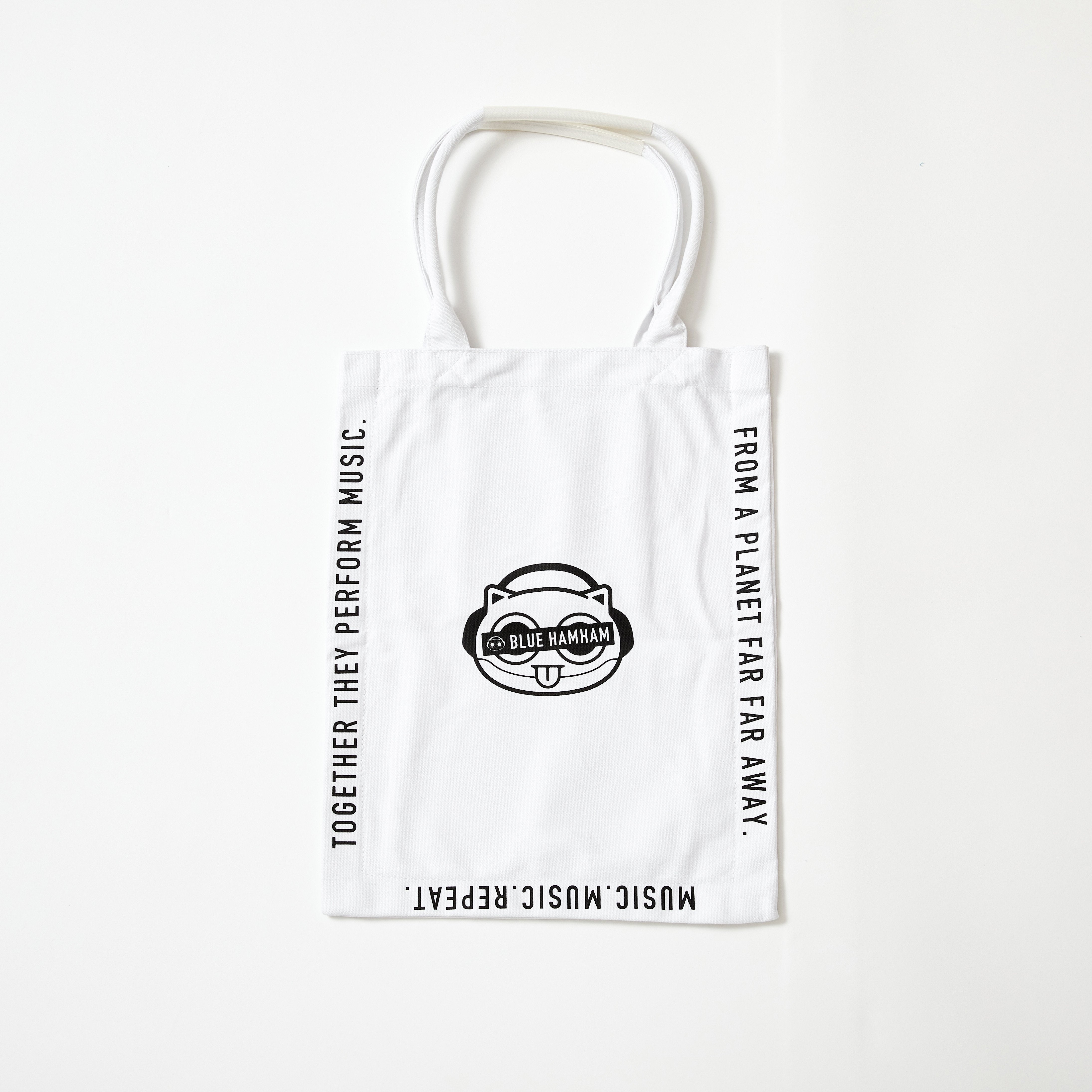 Flat Tote Bag（WHITE） – BLUE HAMHAM Online Store